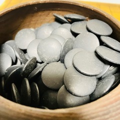 昭和レトロ 囲碁盤【碁石付】の画像