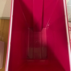 ゴミ箱 大 ペダル式 ピンクの画像