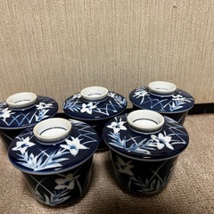 和皿　蓋付き　茶碗蒸しなどに　5つセットの画像