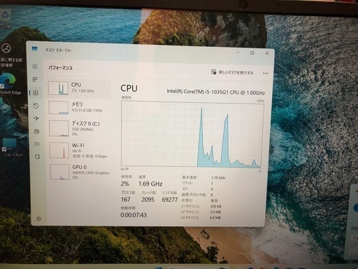 マウスコンピューター　i5 メモリー32GB