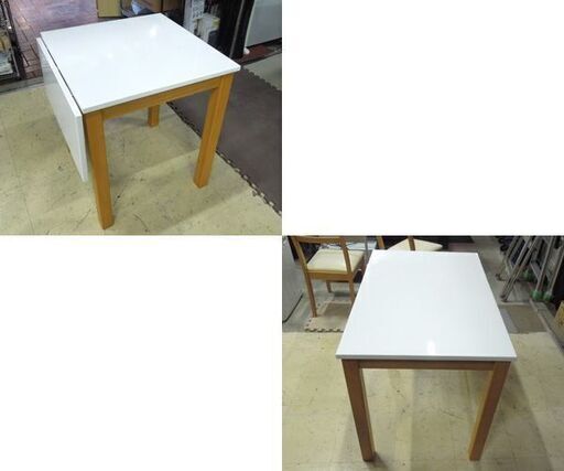 2人掛け ダイニングセット 伸長テーブル+椅子2脚 コンパクト 札幌市東区 新道東店