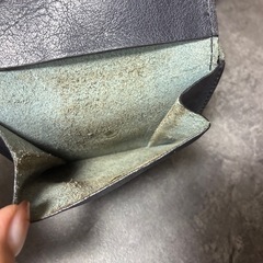 【ILBISONTE】イルビゾンテ 折り財布 ネイビーの画像