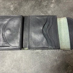 【ILBISONTE】イルビゾンテ 折り財布 ネイビーの画像