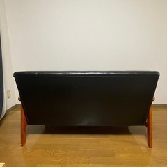 レトロモダン ベンチソファ ツーシーターの画像