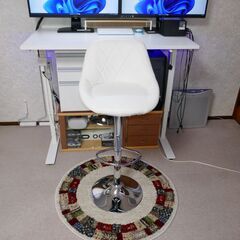 リコメン堂 カウンターチェア 背もたれ付きスタンディングチェア ...