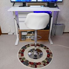 リコメン堂 カウンターチェア 背もたれ付きスタンディングチェア 引き取り限定の画像
