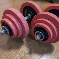 ダンベル40kg 片手20kg×2個の画像