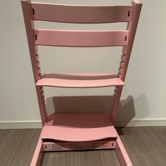 ストッケ　STOKKE トリップトラップ　TRIPP TRAPP　こども椅子 ピンクの画像