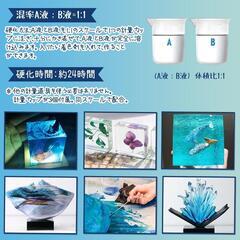 エポキシ樹脂⭐️2液性 64oz/2.15kg レジン液 大容量 自然硬化 透明の画像