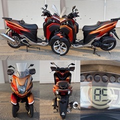 ⭐️トリシティ125フルカスタムレベル❗️社外マフラー・サス・シート・ステップボードなどなどフルカスタムレベル⭐️125ccスクーター⭐️の画像