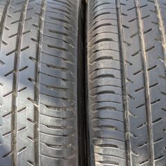バリ溝２０２４年ＢＳ製夏タイヤ純正アルミホイールセット１５５／６５Ｒ１４　４本セットの画像