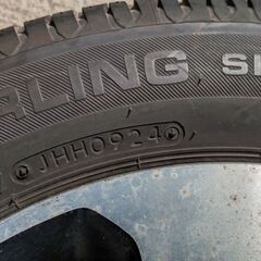 バリ溝２０２４年ＢＳ製夏タイヤ純正アルミホイールセット１５５／６５Ｒ１４　４本セットの画像