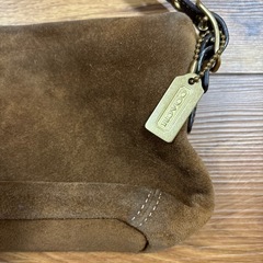 coach スウェード ショルダーの画像