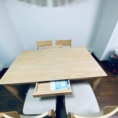 ダイニングテーブルセット（テーブル＋椅子4脚）の画像