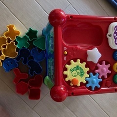 ②中古　トイローヤル　知育でステップ　ぱずるボックス　おまけ付きの画像