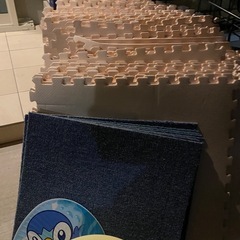 ジョイントマット、青マットの画像