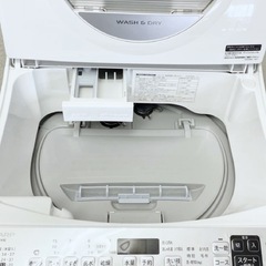 (送料無料) 洗濯・乾燥機 洗5.5kg 乾3.5kg 熱風で完全に乾かす 極美品 新品価8万 の画像