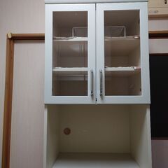 【食器棚／カップボード／レンジ台】キャビネット／キッチン収納の画像