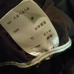 ゆったりサイズ　ソウルベリー　指穴ありの重ね着風　長袖カットソー　LLサイズ　ブラウン系の画像