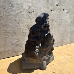 11　恵比寿様 置物 縁起物 商売繁盛 開運 インテリア　瓦　鬼瓦　オブジェ　瓦の画像