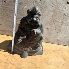 11　恵比寿様 置物 縁起物 商売繁盛 開運 インテリア　瓦　鬼瓦　オブジェ　瓦の画像