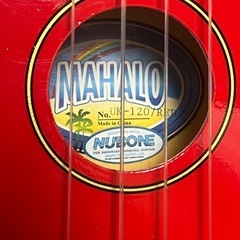 MAHALO 赤ウクレレNUBONE未使用品の画像