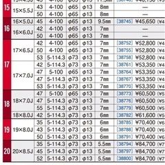 ウェッズ　レオニスTE 16インチ　　中古品 の画像