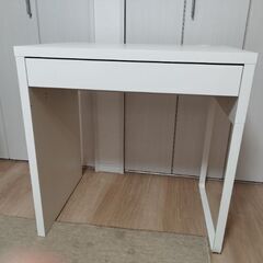 【美品・お届けも可能です】IKEAイケア　MICKE-ミッケ- デスク ホワイト学習机 学習デスク PCデスク ワークデスクの画像