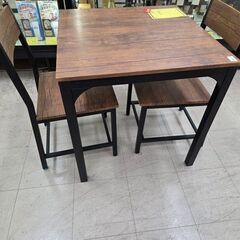 J8590 【リユースのサカイ柏店】 NITORI ニトリ ダイニングテーブルセット 椅子2脚付 シンプルな木目調ダイニング3点セット LDS4553 クリーニング済み　参考価格13,990円の画像
