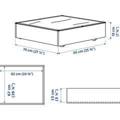 IKEAベッド下の画像