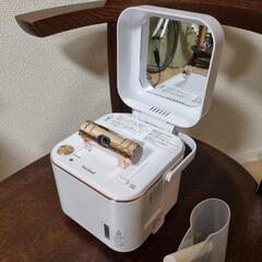 ツインバード 燕三条 フェイススチーマー 美顔器 イオン化スチーム コンパクト ミラー付 水道水OKの画像