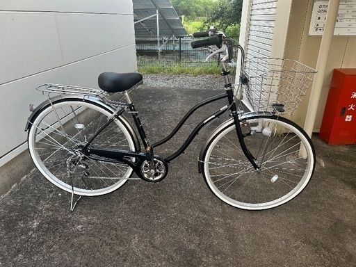 2025年 ほぼ新品 あさひ 自転車 27インチ 外装6段変速 黒