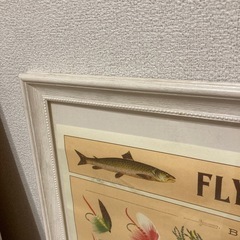 額縁 大 レトロ　オフホワイトの画像