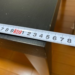【決まりました】IKEA テーブル 黒　 55cm×90cm×45cmの画像