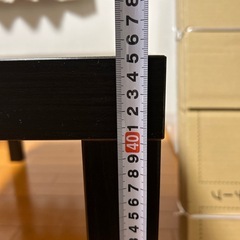 【決まりました】IKEA テーブル 黒　 55cm×90cm×45cmの画像