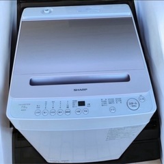 新生活応援キャンペーン‼️2024年式　美品✨️シャープ洗濯7kg 全自動洗濯機　ES-GV7H-Pの画像