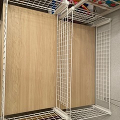 交渉中です。返信できません。すみません。山善　収納ラック　キャスター　押入れ　2個の画像