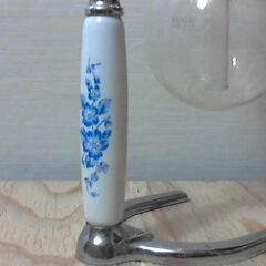 ③ハリオ コーヒーサイフォン　希少品　 レトロ  花柄　ブルー　日本製 アンティーク レトロ antique HARIO 昭和レトロ 珈琲 コーヒーメーカー　HCA-2　 2人用の画像
