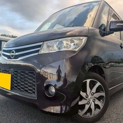 広い車内☆月々9千円〜分割払い可❗️ 車検2年付き！【名義変更代込み】大人気☆日産 ルークスハイウェイスター☆HDDナビ付き☆走行中DVD見れます☆電動スライドドア☆ドラレコ付き☆スマートキー☆フルオートエアコン☆純正アルミ！事故修復歴無し☆そのまま乗って帰れます❗️の画像