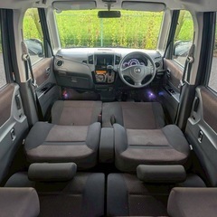 広い車内☆月々9千円〜分割払い可❗️ 車検2年付き！【名義変更代込み】大人気☆日産 ルークスハイウェイスター☆HDDナビ付き☆走行中DVD見れます☆電動スライドドア☆ドラレコ付き☆スマートキー☆フルオートエアコン☆純正アルミ！事故修復歴無し☆そのまま乗って帰れます❗️の画像