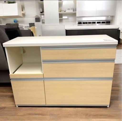 定価53990円‼️パモウナ キッチンボード 120cm キッチンカウンター 外観美観 側面一部傷有 通電確認済 現状品