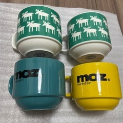 コップ４個セット　モズ　クリッパンの画像