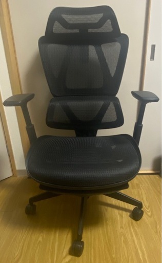 オフィスチェア　ニトリ　OC707 エラストマーメッシュ BK