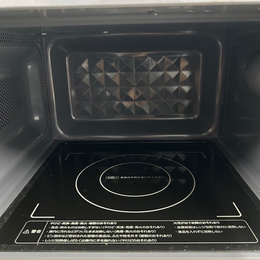 siroca　フラット 単機能 シロカ 電子レンジ ブラック SX-18D132 フラットテーブル 18L ヘルツフリー 湿度センサー