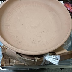 三重県四日市市産 ほうろく大38cm 無地５枚の画像