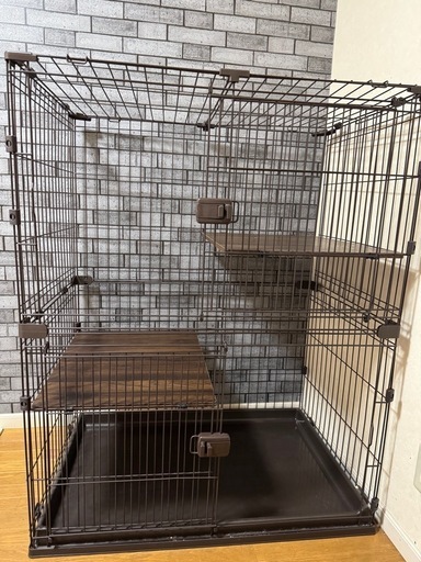 猫 ゲージ 3段