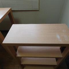 パソコンデスク（サイド引出し、サイド棚付き）の画像