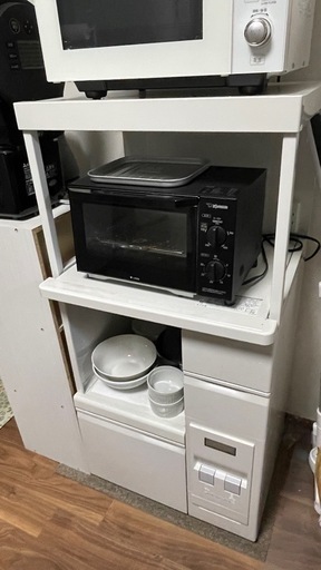 レンジ台（米びつ付き）