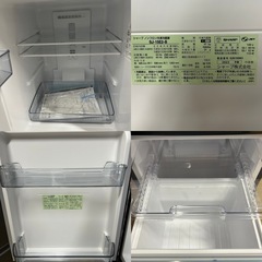 SHARP シャープ 2ドア冷蔵庫 SJ-15E2-B ブラック 2023年製 つけかえどっちもドア  152Lの画像