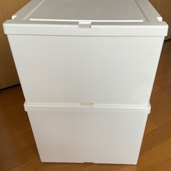 ニトリ　クローゼット用ユニットケース　2つの画像